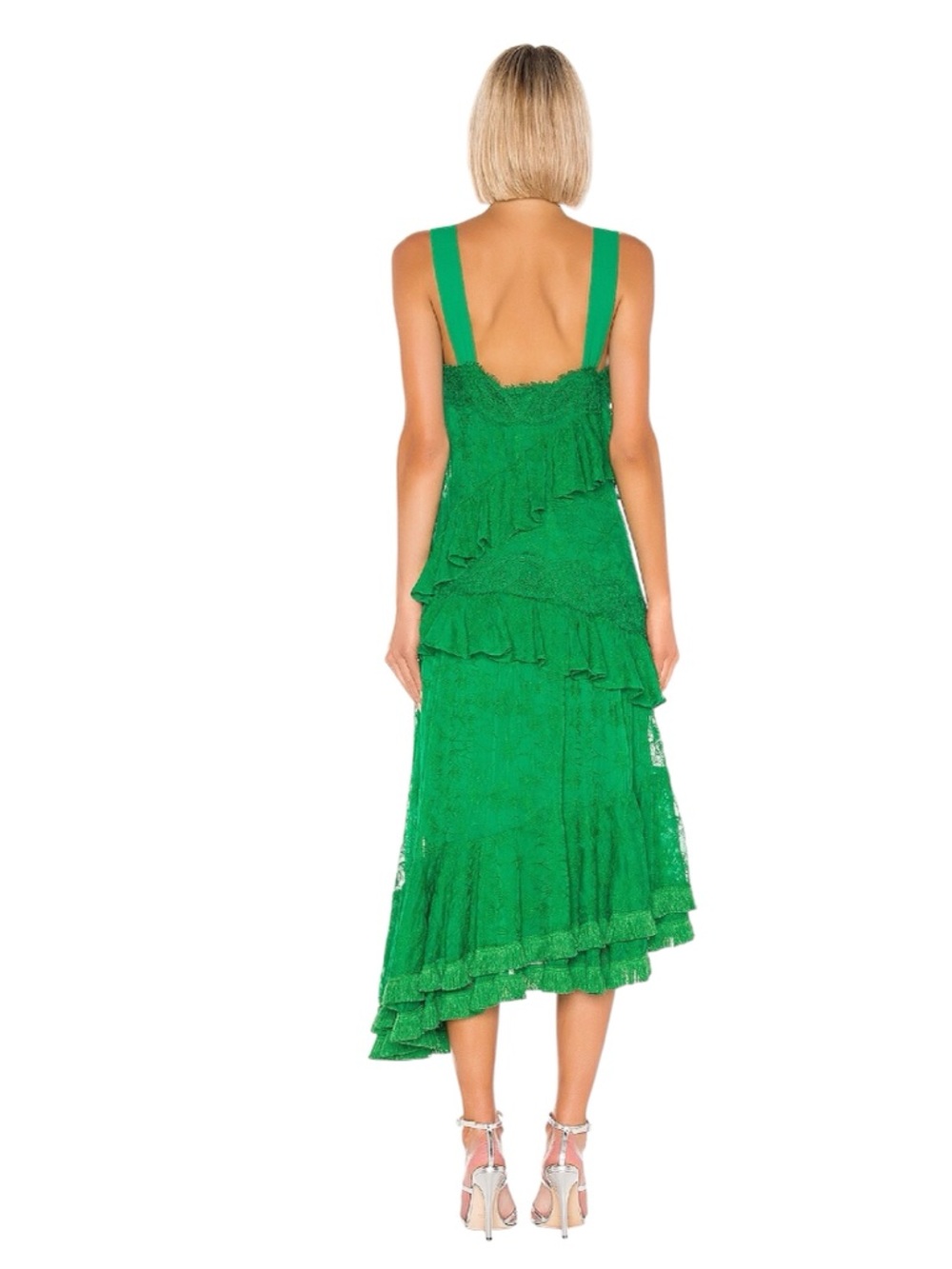 ALEXIS Green Lace Bozoma Dress in Sz S - Picture 3 of 8